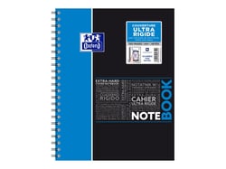 1 cahier polypro à spirales - 23 x 30 cm - Notebook - Oxford - 160 pages grands carreaux - Coloris assortis
