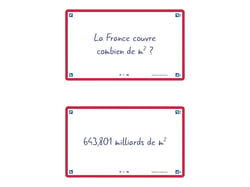 80 flashcards - 7,5 x 12,5 cm - Flash 2.0 Oxford - Uni blanc - cadre rouge