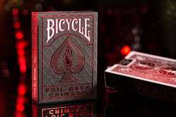 Cartes à jouer - Bicyle - Foil Back Crimson
