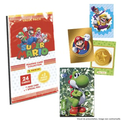 Super Mario Trading Card - Fat Pack de 24 cartes + 2 cartes bonus