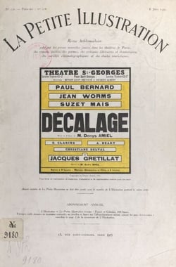 Décalage - Pièce en 3 actes, représentée pour la 1e fois, le 27 janvier 1931, sur la scène du théâtre Saint-Georges