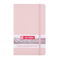 Carnet de croquis - 13 x 21 cm - Sketchbook - Talens Art Creation - 80 pages unies - Rose