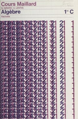 Algèbre, trigonométrie et notions d'analyse - 1re C, programme du 8 juin 1966