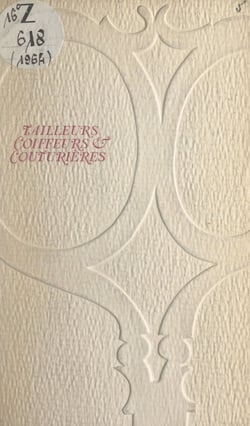 La mode - Tailleurs, coiffeurs et couturières