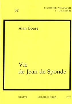 Vie de Jean de Sponde
