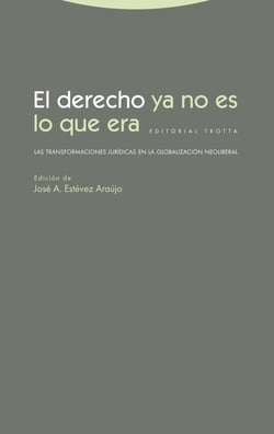 El derecho ya no es lo que era - Las transformaciones jurídicas en la globalización neoliberal