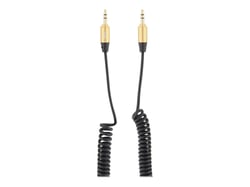 Câble jack or 3.5 m/m torsade