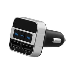 Mains-libre Bluetooth / transmetteur FM / chargeur pour téléphone portable T'nB - Gris
