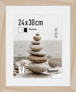 Cadre Nielsen - Apollon - Bois - Naturel - 24 x 30 cm