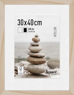 Cadre Nielsen - Apollon - Bois - Naturel - 30 x 40 cm