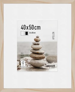 Cadre Nielsen - Apollon - Bois - Naturel - 40 x 50 cm