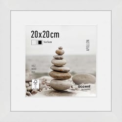 Cadre Nielsen - Apollon - Bois - Blanc - 20 x 20 cm