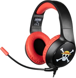 Casque Gaming Konix - Filaire - One Piece - Noir et rouge