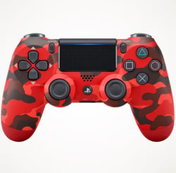 Manette Dualshock Sony - PS4 - Rouge camouflage - Reconditionné