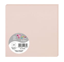 Lot de 25 cartes simples Pollen - 13,5x13,5cm - Opaline - 210g/m² 