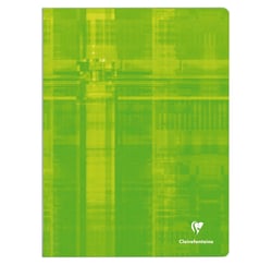 1 cahier - 24 x 32 cm - Clairefontaine - 96 pages petits carreaux - Coloris assortis