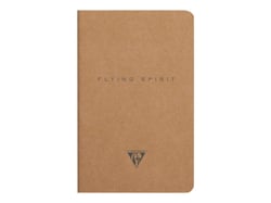 1 carnet - 11 x 17 cm - Flying Spirit Kraft - Clairefontaine - 96 pages lignées - Designs assortis