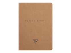1 carnet - Format A5 14.8 x 21 cm - Flying Spirit Kraft - Clairefontaine - 96 pages lignées - Designs assortis