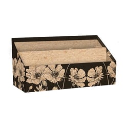 Porte-lettre 25 x 10 x 14 cm kraft Clairefontaine - 2 compartiments - Le cerisier blanc