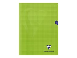 1 cahier polypro - 24 x 32 cm - Mimesys - Clairefontaine - 96 pages petits carreaux - Coloris assortis