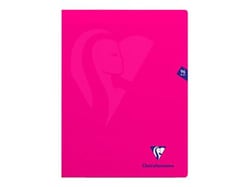 Cahier Mimesys piqué - 24x32 cm - 96 pages séyès - Rose