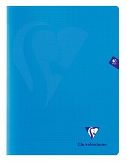 Cahier polypro  - Format 24 x 32 cm - Mimesys - Clairefontaine - 48 pages - Rose