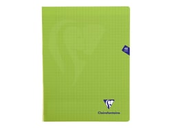 Cahier Mimesys vert - 24 x 32 cm - 48 pages - Grands carreaux