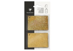 Sachet de 28 étiquettes adhésives holo/ pailletées, Or