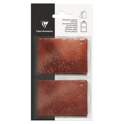 Sachet de 28 étiquettes Holo/Pailletées Rouges - Clairefontaine 