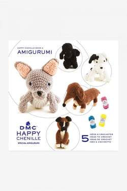 Livret de crochet - Happy Chenille - Book n°4 - Amigurumis Chiens - Dmc