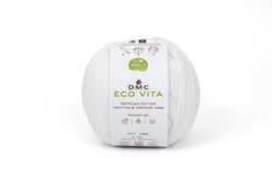 Pelote de fil à tricoter - DMC - Eco Vita 3 - Blanc 001