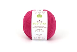 Pelote de fil à tricoter - DMC - Eco Vita 3 - Fuschia 155