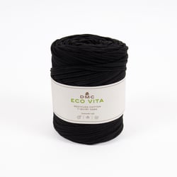 Pelote de fil à tricoter - DMC - Eco Vita T-shirt Yarn - Noir