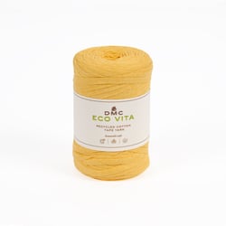 Pelote de fil à tricoter - DMC - Eco Vita Tape Yarn - Jaune 9