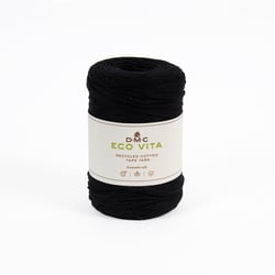 Pelote de fil à tricoter - DMC - Eco Vita Tape Yarn - Black