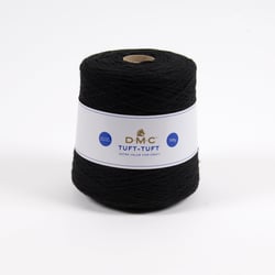 Pelote de fil à tufter 100% acrylique - DMC - Tuft Tuft - Noir 965