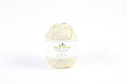 Pelote de fil à tricoter 100% fibres de bois - DMC - Eco Vita Raffia - Blanc 31