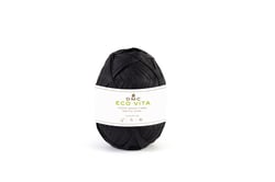 Pelote de fil à tricoter 100% fibres de bois - DMC - Eco Vita Raffia - Noir 2