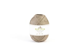 Pelote de fil à tricoter 100% fibres de bois - DMC - Eco Vita Raffia - Beige 3