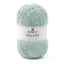 Pelote de fil à tricoter 100 % polyester - DMC - Velvet - Vert d'eau 014