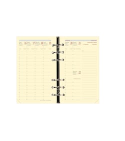 Recharge organiseur semainier 2023/2024 - Timer 17 Prestige - 10 x 17 cm - Quo Vadis