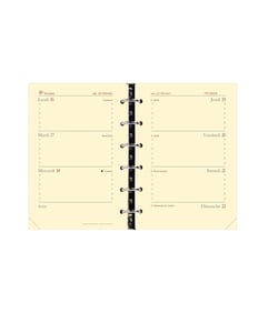 Recharge pour agenda semainier 2024/2025 Quo Vadis - 8 x 12,5 cm - Timer 14