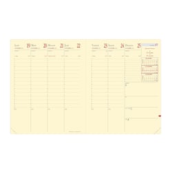 Recharge agenda semainier 2023/2024 - Quo Vadis - 21 x 27 cm - President prestige 