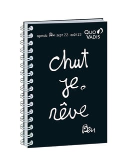 1 agenda scolaire journalier 2022/2023 - Ben - 12 x 17 cm - Quo Vadis - Modèles assortis