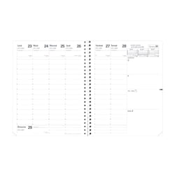 Recharge pour agenda scolaire semainier 2026/2027 Quo Vadis - 21 x 27 cm - Président Sept Spiralé