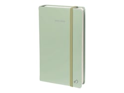 Agenda mensuel 2021-2022 - Pastel - 8,8 x 17 cm - couverture verte - Quo Vadis