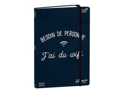 Agenda civil semainier 2022 - Ministre - 16x24 cm - Quo Vadis - Besoin de personne j'ai du wifi