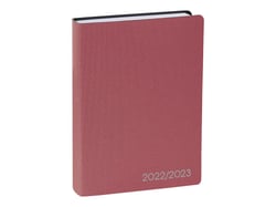 Agenda scolaire journalier 2022/2023 - Galaxy - 10 x 15 cm - Quo Vadis - Rose irisé