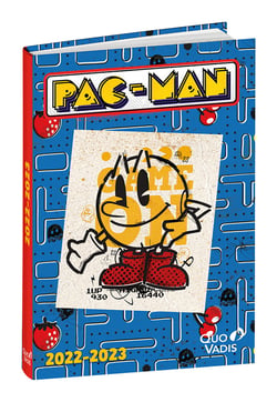 Agenda scolaire journalier 2022/2023 - Pac Man - 12 x 17 cm - Quo Vadis - Bleu