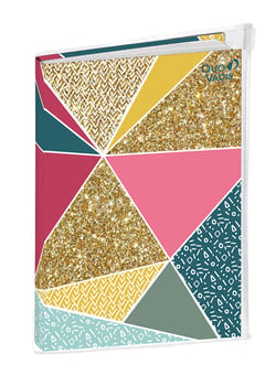Agenda scolaire semainier 2022/2023 - My Agenda - 10 x 15 cm - Quo Vadis - Glit géométrique